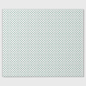 Hunter Green Polka Dots Cadeaupapier (Vlak)