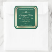 Hunter Green Product Label Gold Lijst Roos (Tas)