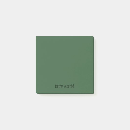 Hunter Green Professional Minimalistisch Zwart Scr Post-it® Notes (Voorkant)