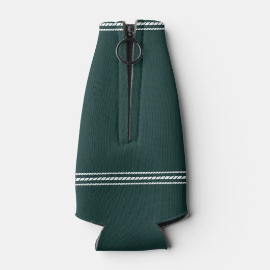 Hunter Green Rustic Vist Cabin Persoonlijk Flesjeskoeler (Achterkant)