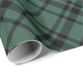 Hunter Green Scottish Tartan Pset Holiday Cadeaupapier (Rol Hoek)