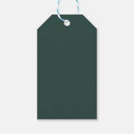 Hunter Green Solid Color Cadeaulabel