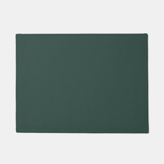 Hunter Green Solid Color Deurmat (Voorkant)