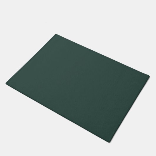 Hunter Green Solid Color Deurmat (Schuin)