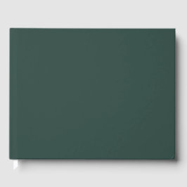 Hunter Green Solid Color Gastenboek
