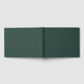 Hunter Green Solid Color Gastenboek (Volledig)