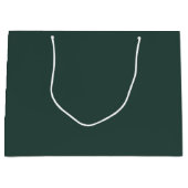Hunter Green Solid Color Groot Cadeauzakje (Voorkant)