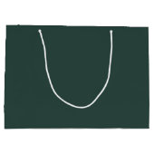 Hunter Green Solid Color Groot Cadeauzakje (Achterkant)