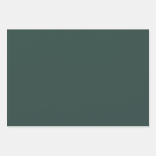 Hunter Green Solid Color Inpakpapier Vel (Voorkant)