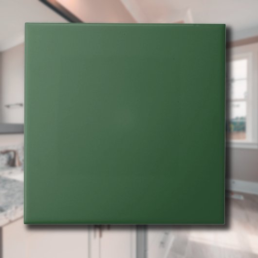 Hunter Green Solid Color | Klassiek | Elegant Tegeltje