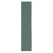 Hunter Green Solid Color Korte Tafelloper (Voorkant)
