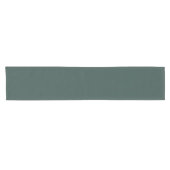 Hunter Green Solid Color Korte Tafelloper (Horizontaal)