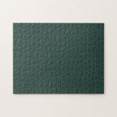 Hunter Green Solid Color Legpuzzel (Horizontaal)