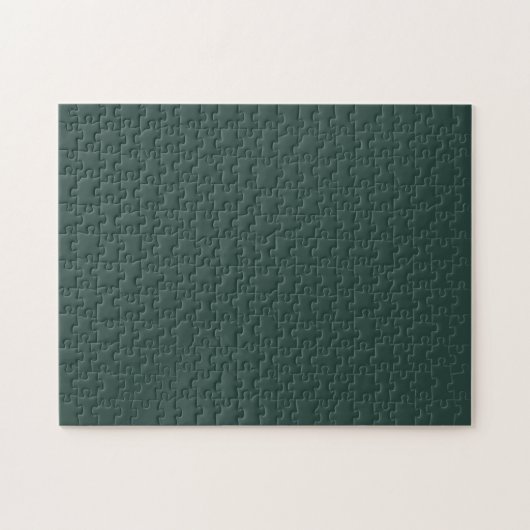 Hunter Green Solid Color Legpuzzel (Horizontaal)