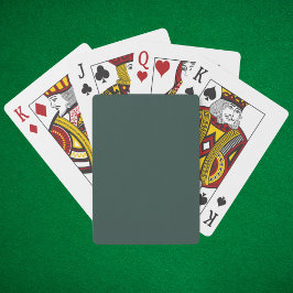 Hunter Green Solid Color Pokerkaarten
