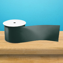 Hunter Green Solid Color Satijnen Lint