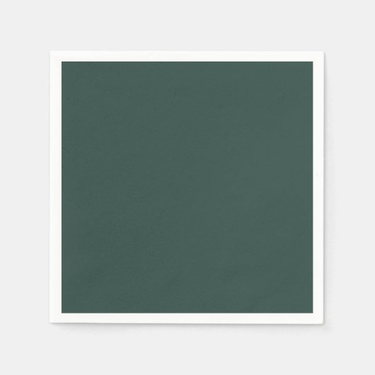 Hunter Green Solid Color Servet (Voorkant)