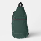 Hunter Green Solid Color Sling Bag (Voorkant)