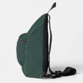 Hunter Green Solid Color Sling Bag (Rechts)