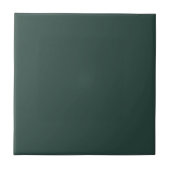 Hunter Green Solid Color Tegeltje (Voorkant)