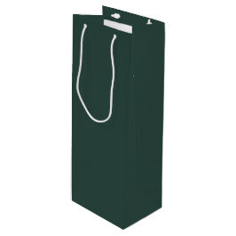 Hunter Green Solid Color Wijn Cadeautas