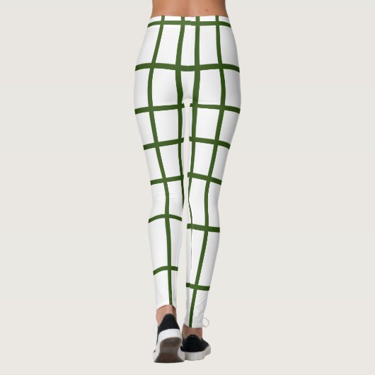 Hunter Green Stripe Leggings (Achterkant)