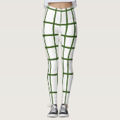 Hunter Green Stripe Leggings (Voorkant)