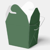 Hunter Green Take Out Favor Box Bedankdoosjes (Geopend)