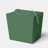 Hunter Green Take Out Favor Box Bedankdoosjes (Achterkant)