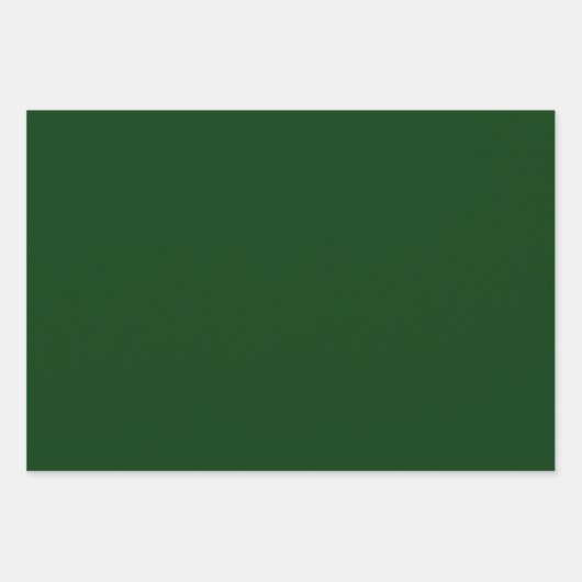 Hunter Green & White Patroon Inpakpapier Vel (Voorkant 2)