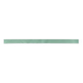 Hunter Green White Striped Holiday Satijnen Lint (Voorkant)