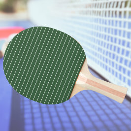 Hunter Groen en Wit Dun Horizontaal Gestreept Tafeltennisbatje
