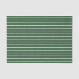 Hunter Groen en Wit Dun Horizontaal Gestreept Tissuepapier