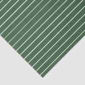 Hunter Groen en Wit Dun Horizontaal Gestreept Tissuepapier (Detail)