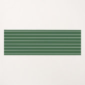 Hunter Groen en Wit Dun Horizontaal Gestreept Yogamat (Voorkant (horizontaal))