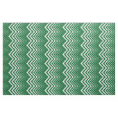 Hunter groen en wit zigzagchevron stof (Yard (91,4 cm))