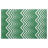 Hunter groen en wit zigzagchevron stof (Fat Quarter)