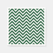 Hunter Groen en Witte Chevron Servet (Voorkant)