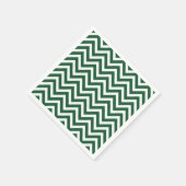 Hunter Groen en Witte Chevron Servet (Hoek)