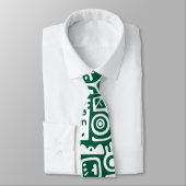 Hunter groen en witte doodles van 7 stropdas (Gebonden)