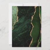 Hunter Groen Goud Agate Leisteen Script 21e Verjaa Kaart (Achterkant)