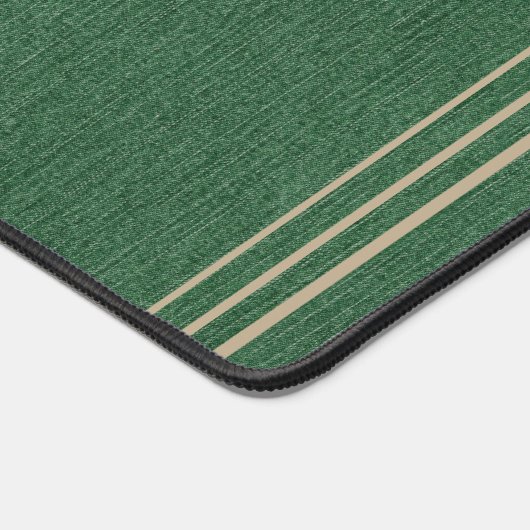 Hunter Groene Denim Print, Khaki accenten Bureaumat (Hoek)