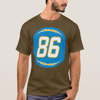 Hunter Henry Nummer 86 Jersey Los Angeles Chargers T-shirt