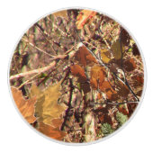Hunter Herfst Camo Camouflage Painting Keramische Knop (Voorkant)