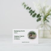 Hunter Horse Jumping Visitekaartje (Staand voorkant)