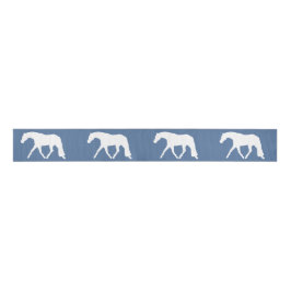 Hunter Horse Show Ribbon White Horses Grosgrain Lint