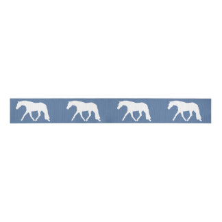 Hunter Horse Show Ribbon White Horses Grosgrain Lint