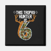 Hunter Hunting 6e verjaardag Magneet (Voorkant)