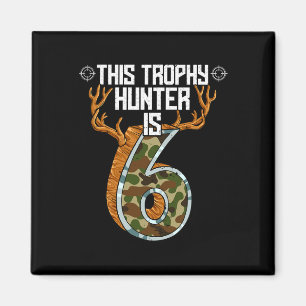 Hunter Hunting 6e verjaardag Magneet