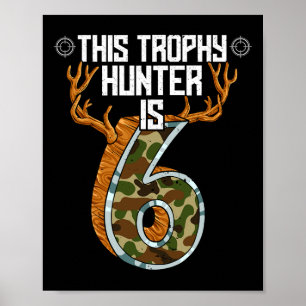 Hunter Hunting 6e verjaardag Poster